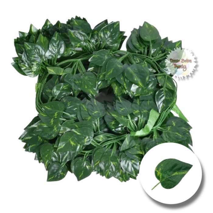 Daun Rambat Plastik / Hiasan Dekorasi Dinding Daun IVY Artificial