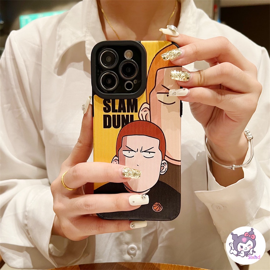 IPHONE Kompatibel Untuk Iphone14 13 12 11 Pro Max SE 2020 X Xr Xs Max8 7 Plus Fashion Kartun Slam Dunk Perlindungan Shockproof Phone Case Soft Silicon Cover XJJJJ