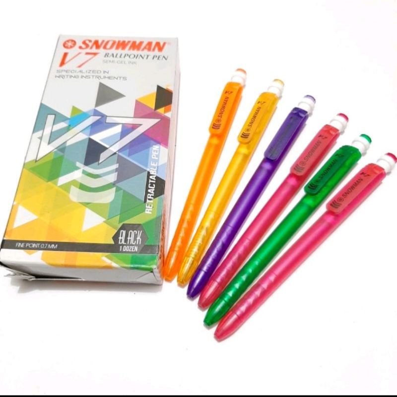 

PULPEN / BOLPOIN / BOLPEN MURAH SNOWMAN BP7 V1 V4 V5 V7 HITAM BIRU 2 2