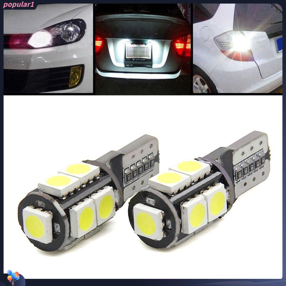Populer 2Pcs Lampu Plat Lisensi Putih 2Pcs 12V LED 50509smd Dome Map