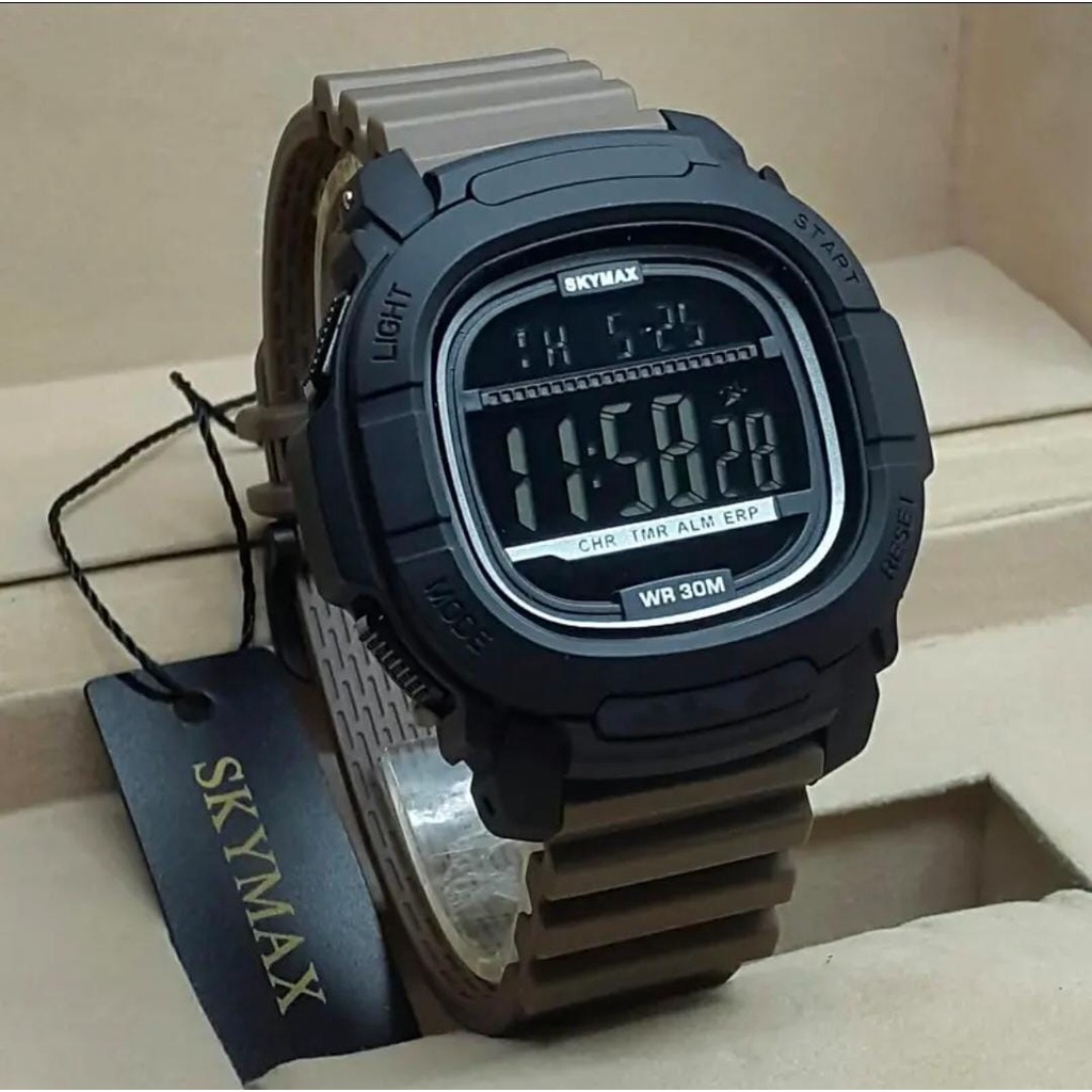 Terlaris-Jam Tangan Pria SKYMAX 2029 Original Digital Anti Air Bergaransi