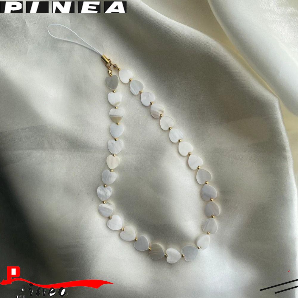 Rantai Ponsel Nanas Liontin Shell Sederhana Cinta Hati
