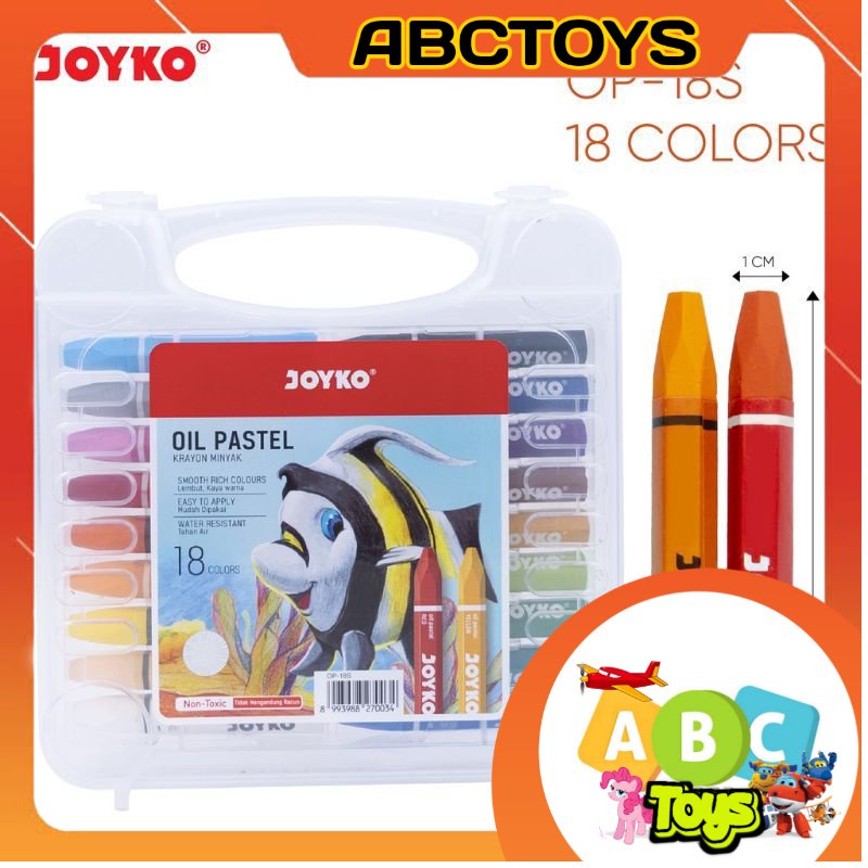 

Crayon Mewarnai Joyko Isi 18 / Crayon Oil Pastel Joyko / Crayon Oil Joyko