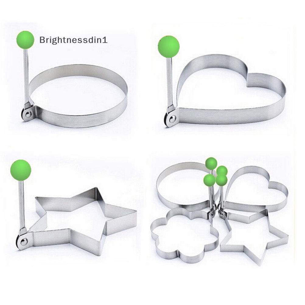 [Brightnessdin1] Cooking Kitchen Tools Stainless Steel Cincin Pembentuk Telur Goreng Pancake Cetakan Mold Butik