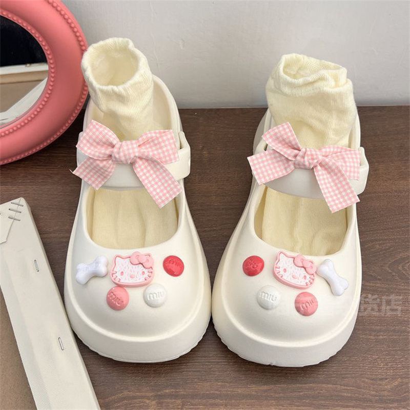 &lt;Cute Pink 6pcs&gt;crocs jibbitz crocs jibbitz Pesona crocs jibbitzs crocs clog jibbitz Gesper Sepatu Dekorasi Sepatu