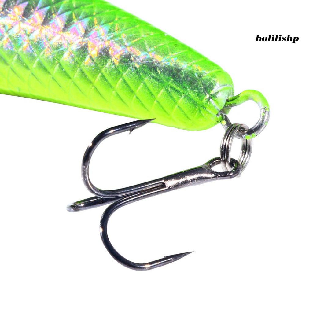 Bo-12.5cm 20g Wave Climbing Lure Multicolor Ganda Tiga Kait Plastik Bionic Eye Fishing Lure Untuk Memancing