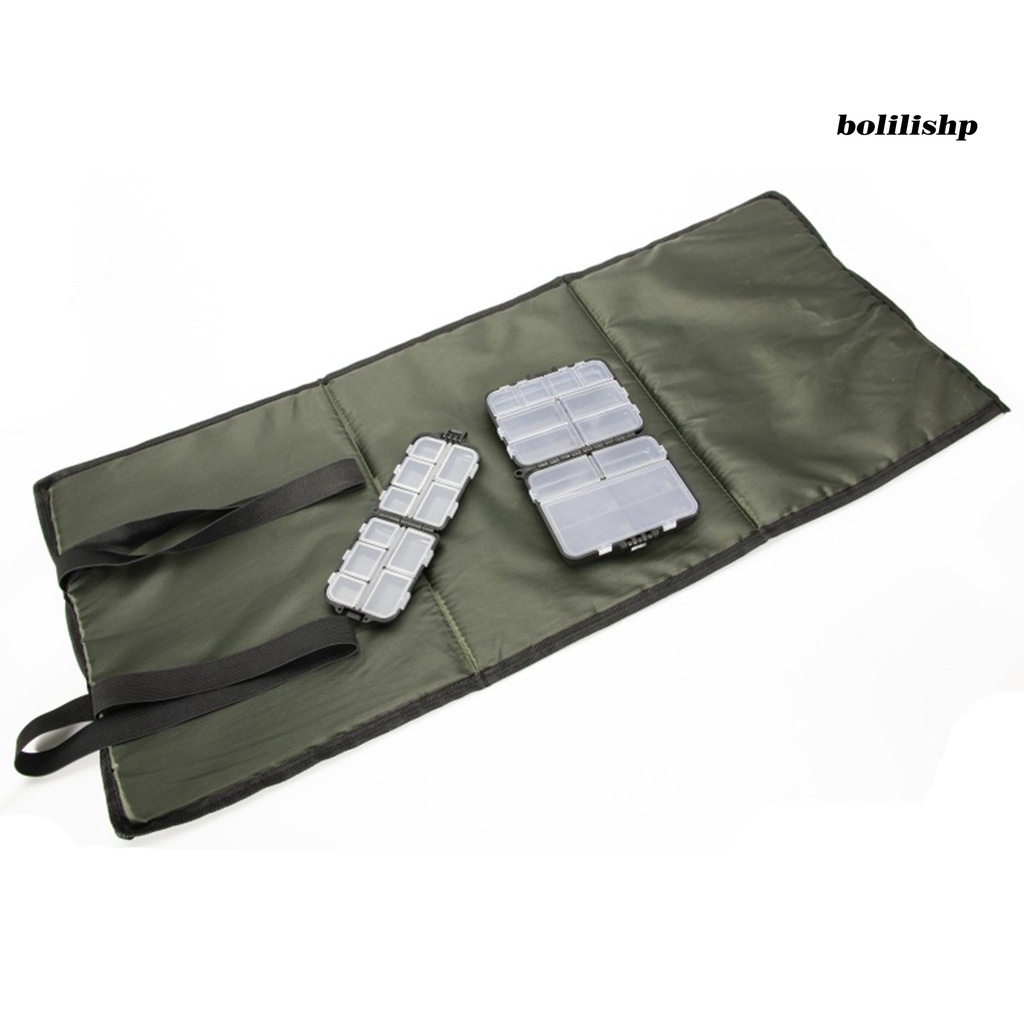 Bo-1 Set Carp Unhooking Mat Collapsible Tebal Tahan Aus Cepat Kering Bernapas Polyester Serbaguna Tipe Lipat Ikan Ikan Gurame Landing Pad Perlengkapan Memancing