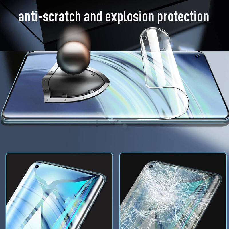 2pcs Film Hidrogel Bening Untuk OPPO Realme X9 X50 X7 X2 Pro Player SuperZoom Anti Cahaya Biru Pelindung Layar Cover Film Untuk Realme X XT X7 Max X7 Pro Ultra