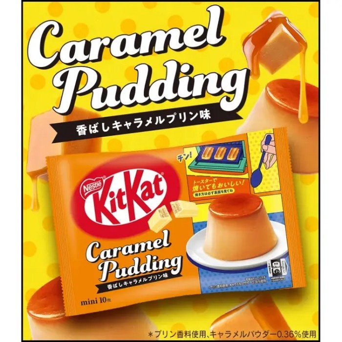 Nestle KITKAT Mini Caramel Pudding Chocolate asal Jepang