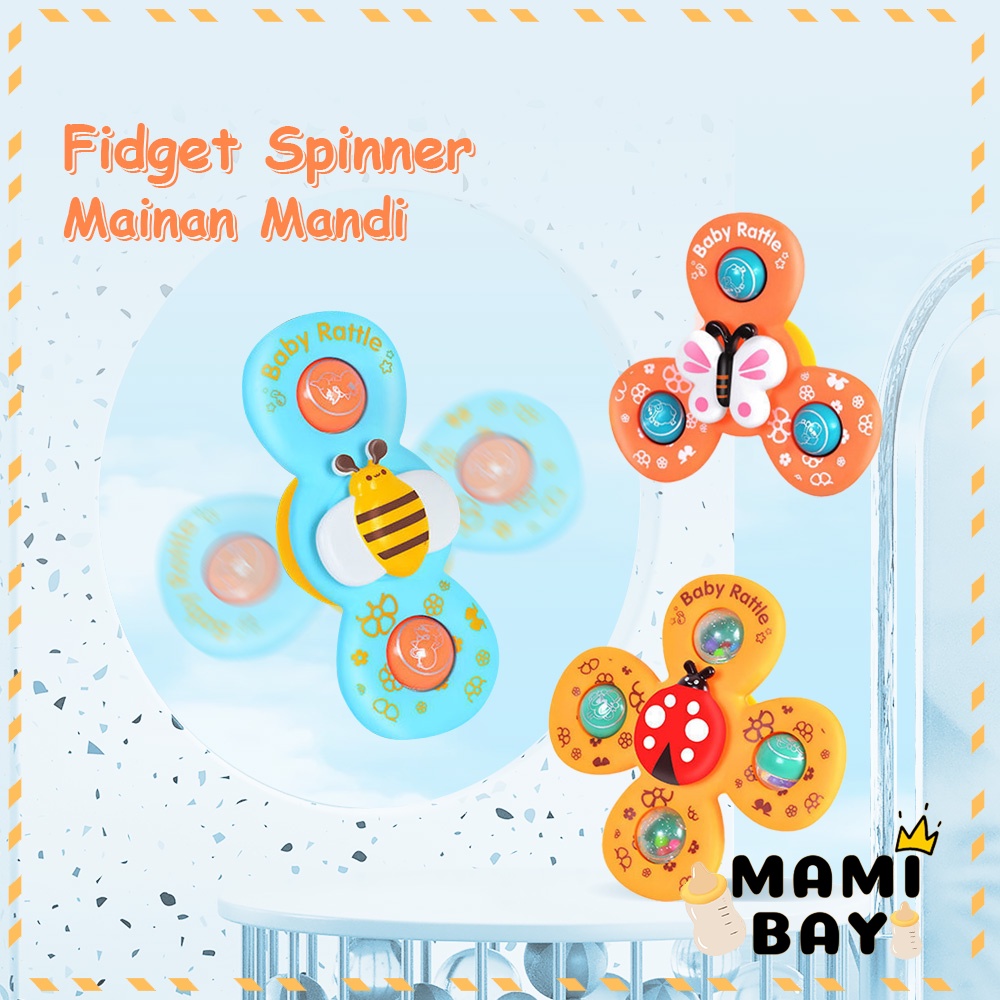 Mamibayi Fidget Spinner Bayi Model Heawn Lucu Mainan Edukasi Dini Bayi Mainan Sensori Motorik Anak