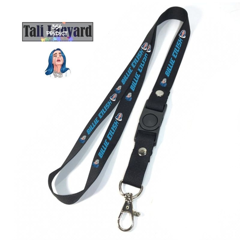 

TALI LANYARD Billie Eilish GANTUNGAN KUNCI/ ID CARD/ HP/GANTUNGAN FLASHDISK/GANTUNGAN POD
