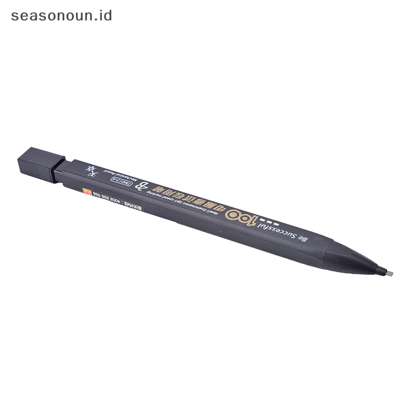 Seasonoun 2B Hitam Lead Holder Ujian Pensil Mekanik Dengan Lead Refill Set Perlengkapan Kantor.