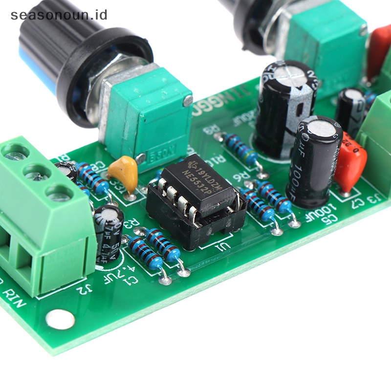 Seasonoun Single supply low pass filter board subwoofer preamp board 2.1 channel DC10-30V.
