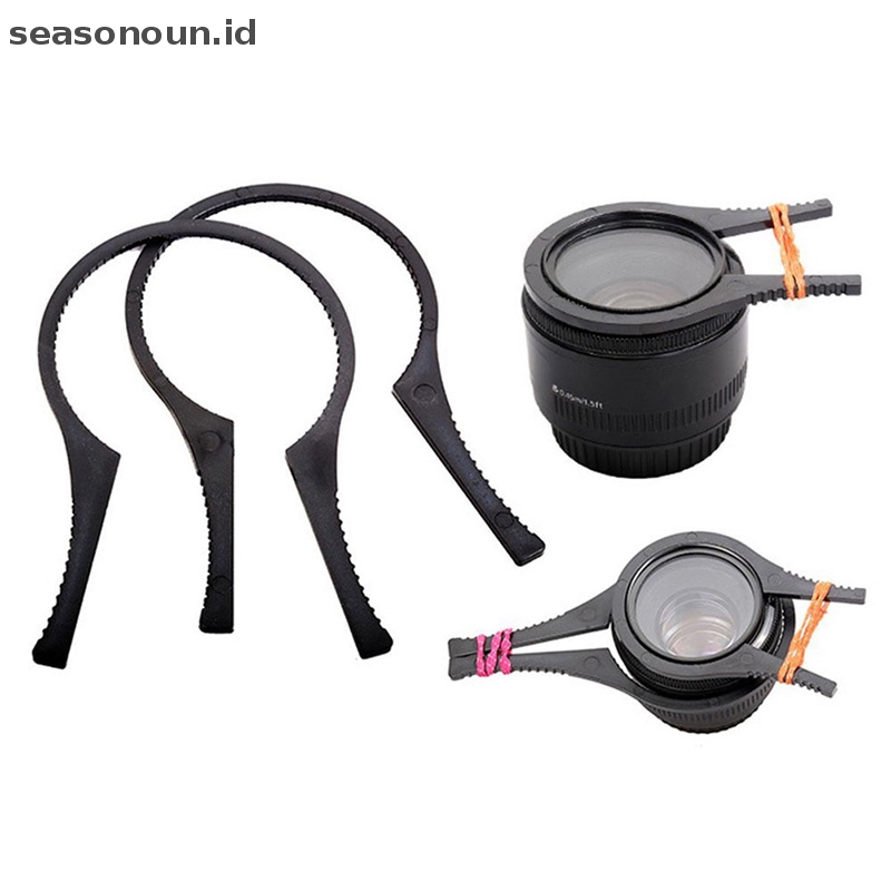 Seasonoun 2PCS Pengerjaan Indah ABS Kunci Filter Lensa Kamera CPL UV ND Filter Removal Wrench Alat Spanner Tang Kit.