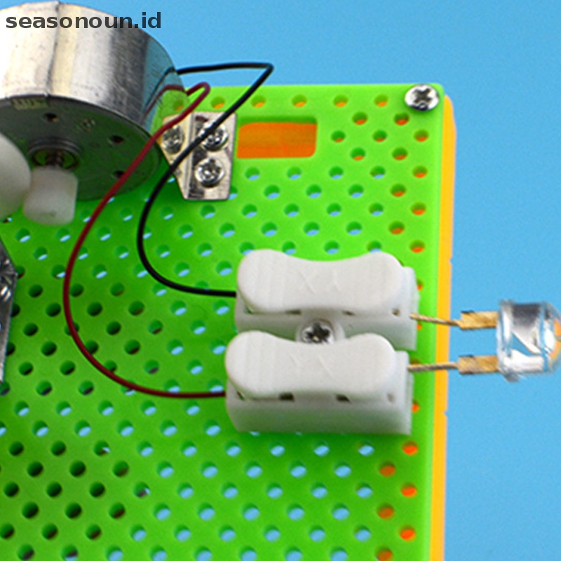 Mainan Edukasi Eksperimen Fisik Ipa Lucu Seasonoun Model Generator Engkol Tangan DIY.