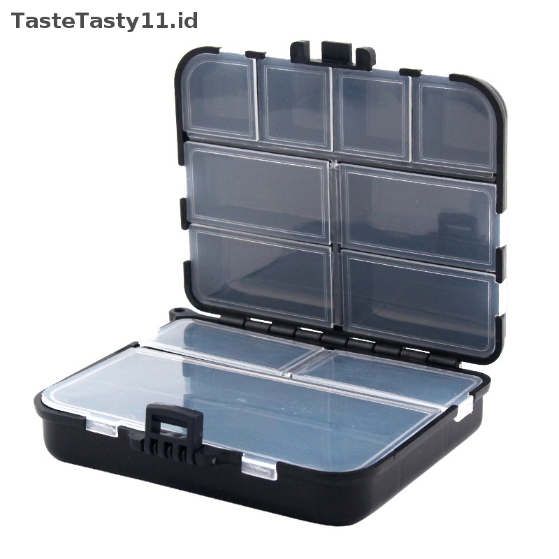 Tastetasty Tempat Penyimpanan Mini Terbang Fishing Tackle Box Memancing Sendok Kait Umpan Kotak Penyimpanan Aksesoris Pancing.