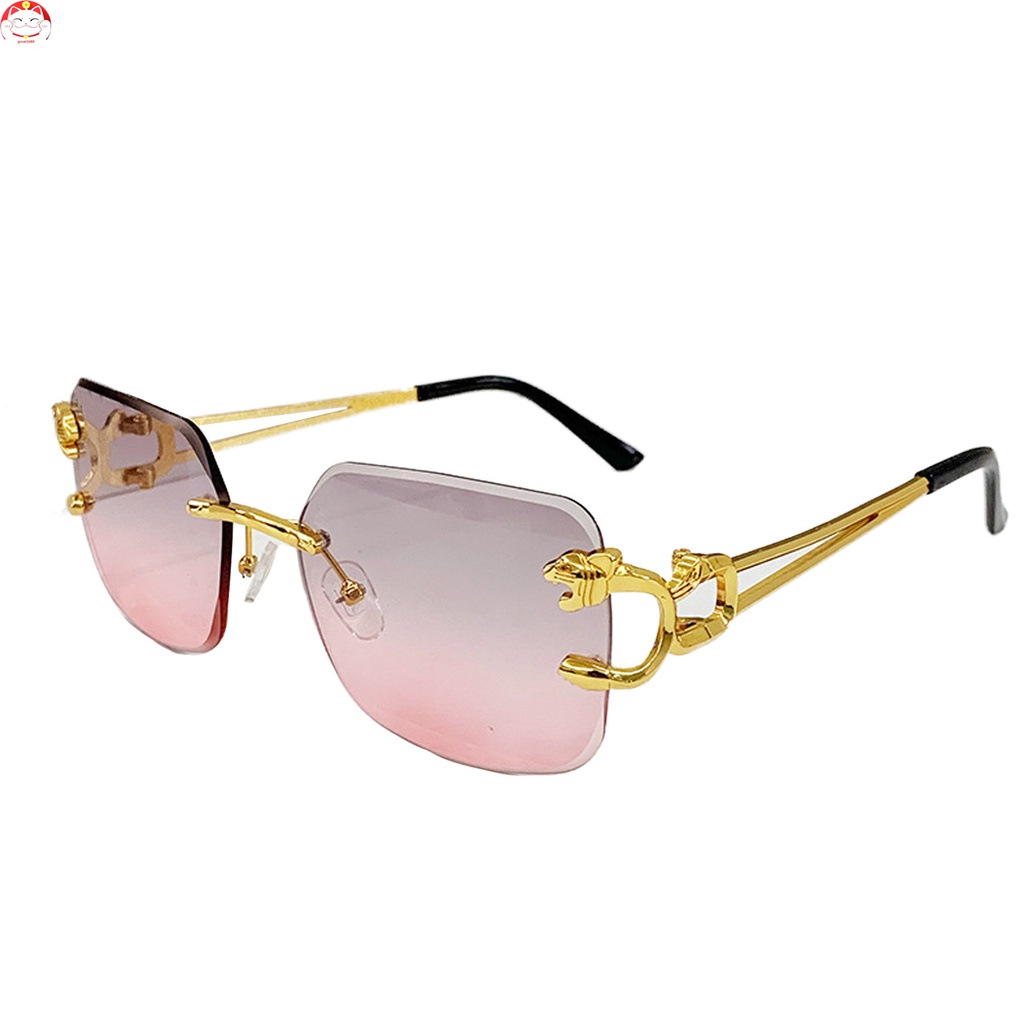 Kacamata Fashion Vintage Universal Tabir Surya Kacamata Tren Kepribadian Sunglasses