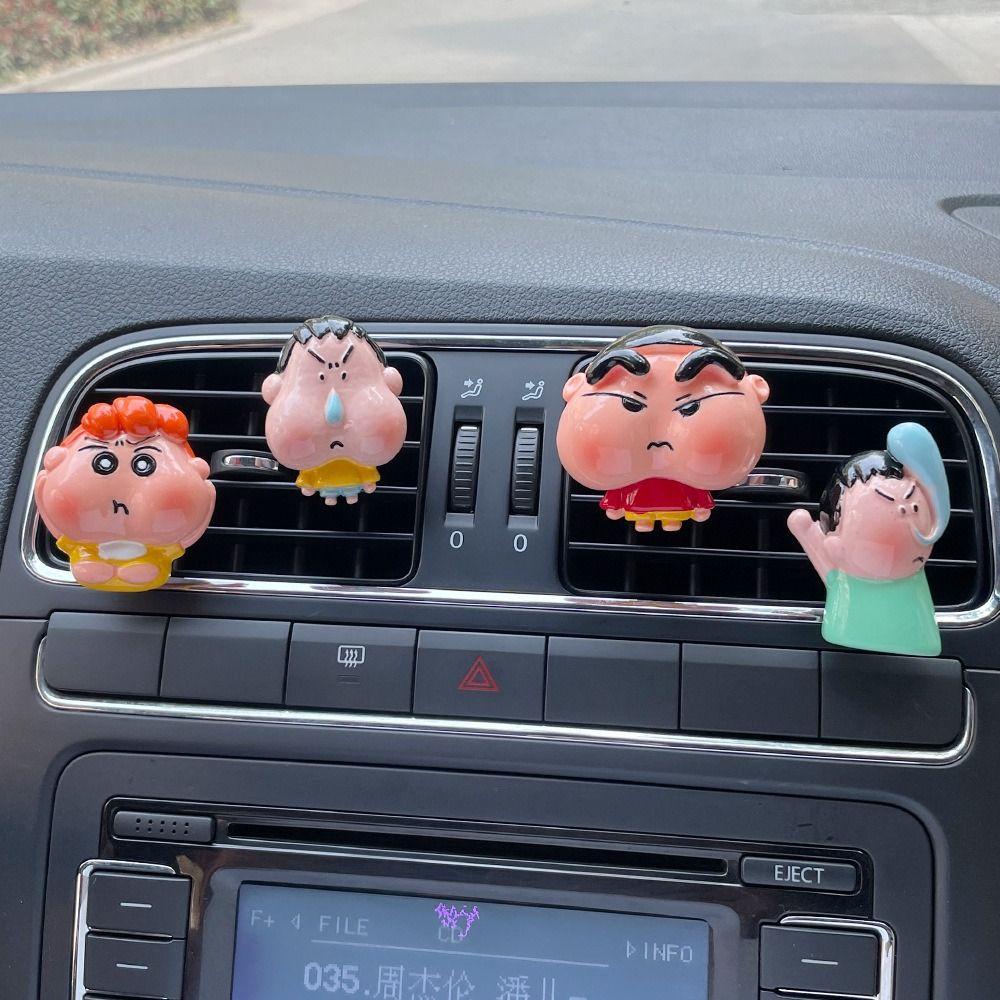 Lanfy Mobil Aromatherap Cilp Car-styling Anime Crayon Shin-chan Resin SpongeBob Ventilasi Udara Ornamen