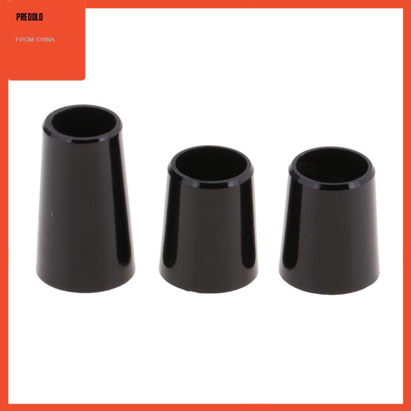 [Predolo] 5pcs Golf Shaft Ferrules Taper Tip Adapter Sleeve End Caps Hitam 0.335 Kayu