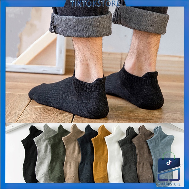 TIKTOK - D2024 Kaos Kaki Pendek Pria K5619 / Kaos Kaki Pendek Semata Kaki / Kaki Unisex Casual Kerja / Kaos Kaki Polos / Ankle Socks