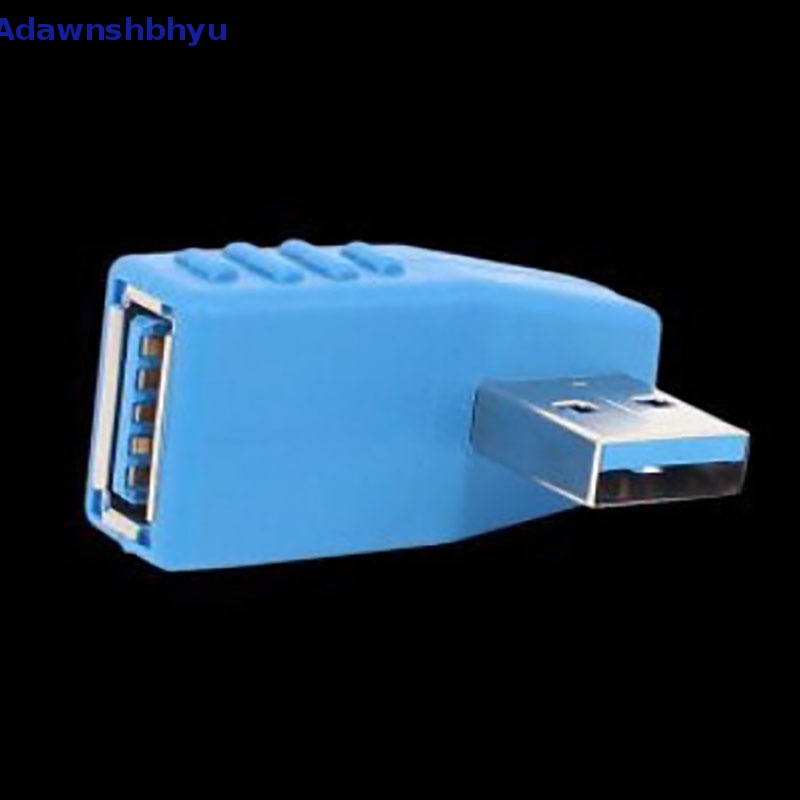 Adhyu Konektor Adapter USB 3.0 A male to female 90derajat Sudut Ekstensi Extender ID