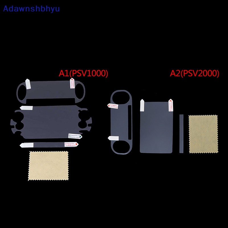 Adhyu Film Pelindung Layar Depan Belakang Untuk PS Vita PSV1000 /2000 HD-Transparan ID