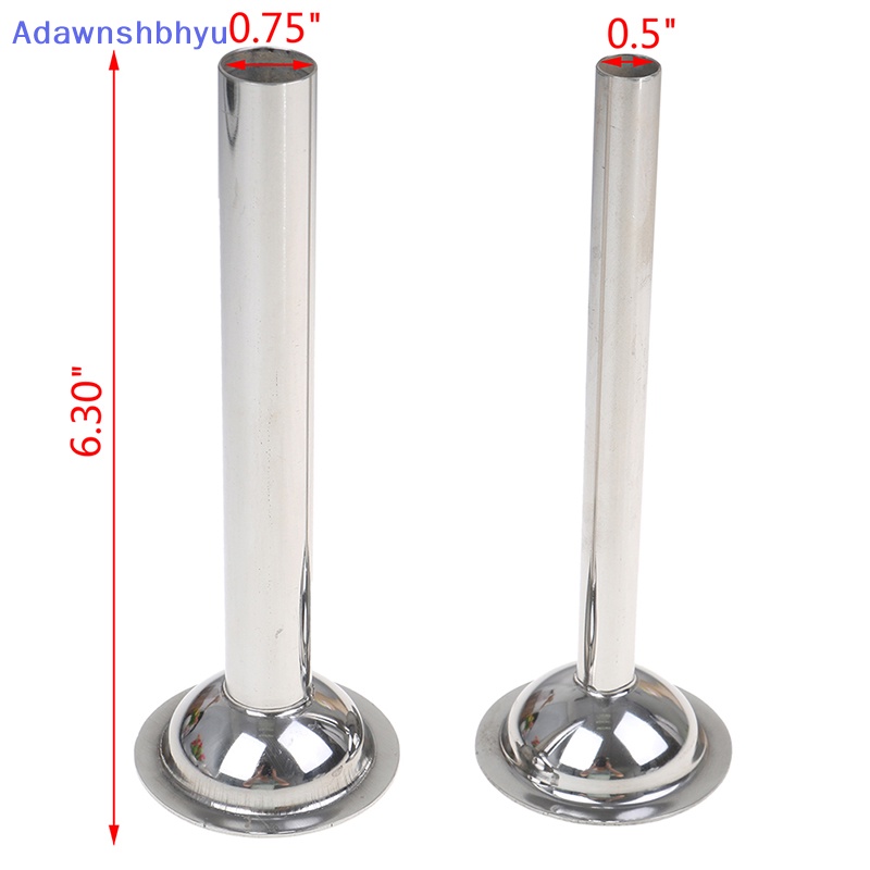 Adhyu 2xStainless Steel Sausage Stuffer Attachment Isian Tabung Cocok Untuk Penggiling Makanan ID