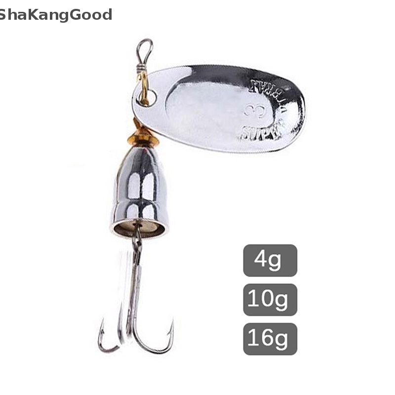 Skid Blade Rotag Spinner Metal Lure Kuningan Keras Buatan Sendok Umpan Tembaga Air Tawar Creek Trout Fishing Tackle SKK