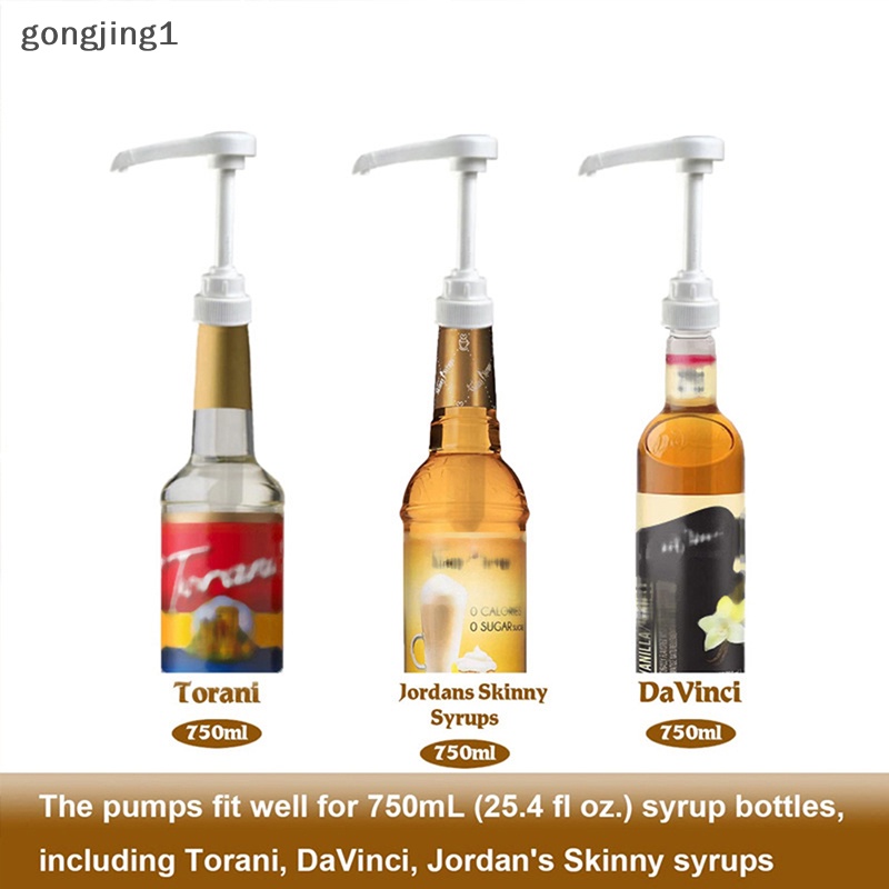 Ggg 1PC Pompa Sirup Dispenser Pengganti Saus Pressure Nozzle Bottle Pump Berisi ID