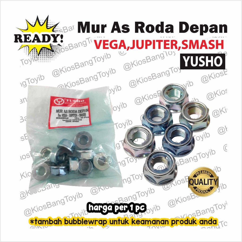 1pc Mur As Roda Depan Vega Jupiter FizR F1ZR Mio Xeon Smash (Yusho)