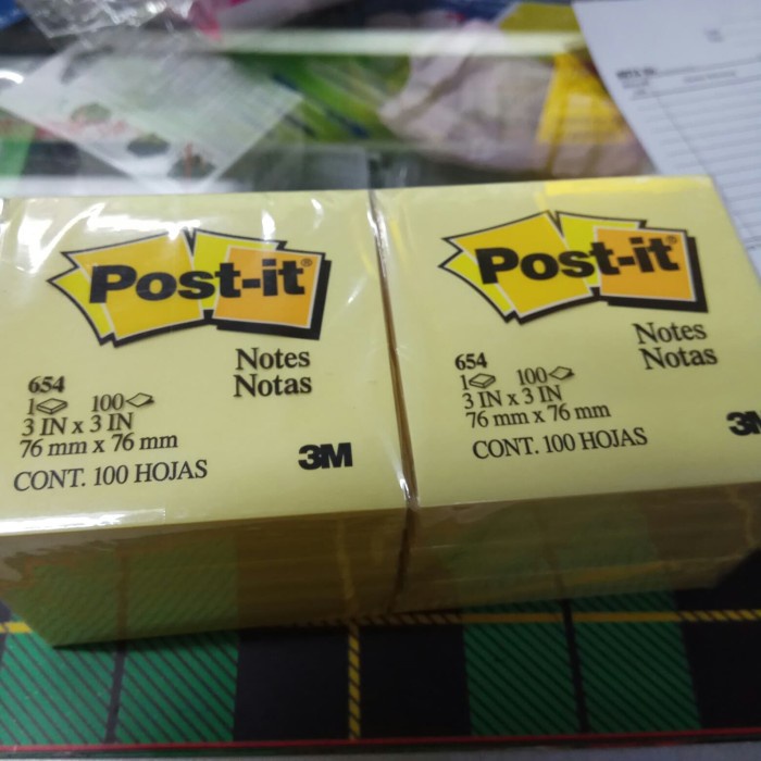 

Post it 654 3M Kuning (per Lusin)