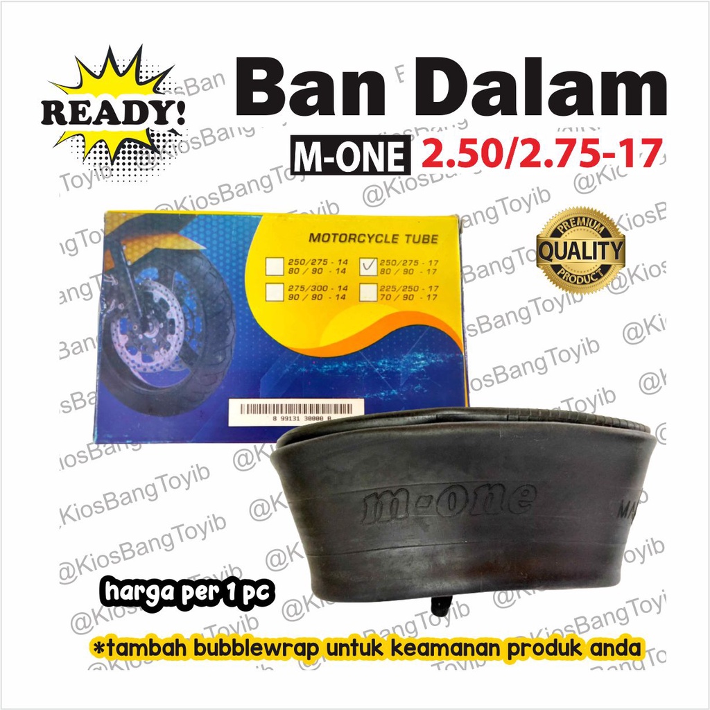 Ban Dalam Motor Ring 17 2.50/2.75-17 Ban Luar 80/90-17 (M-One)