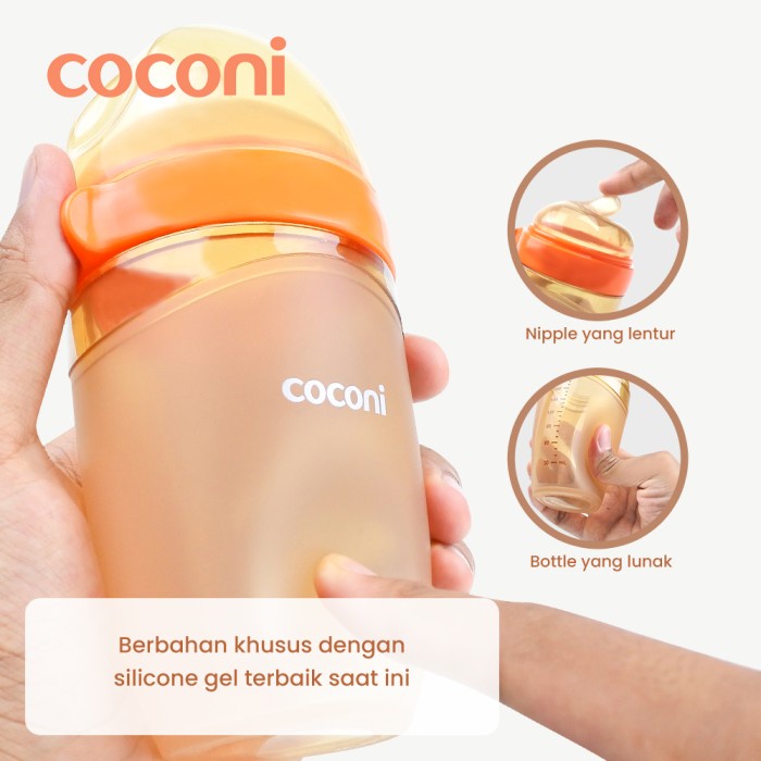 COCONI Ultra Wide Neck Baby Silicone Bottle | Botol Silicone