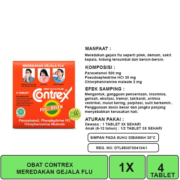 VSHOP. CONTREX OBAT FLU &amp; PILEK