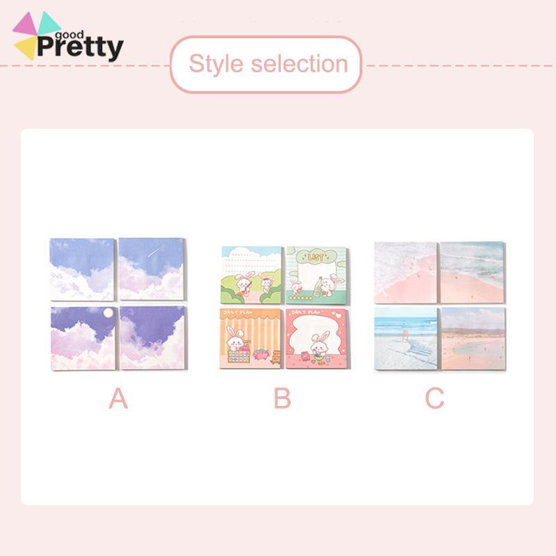 Ins Sticky Note Girls Heart Cute Sticky Note Style Student Stationery Sticky Notes Minimalis - PD