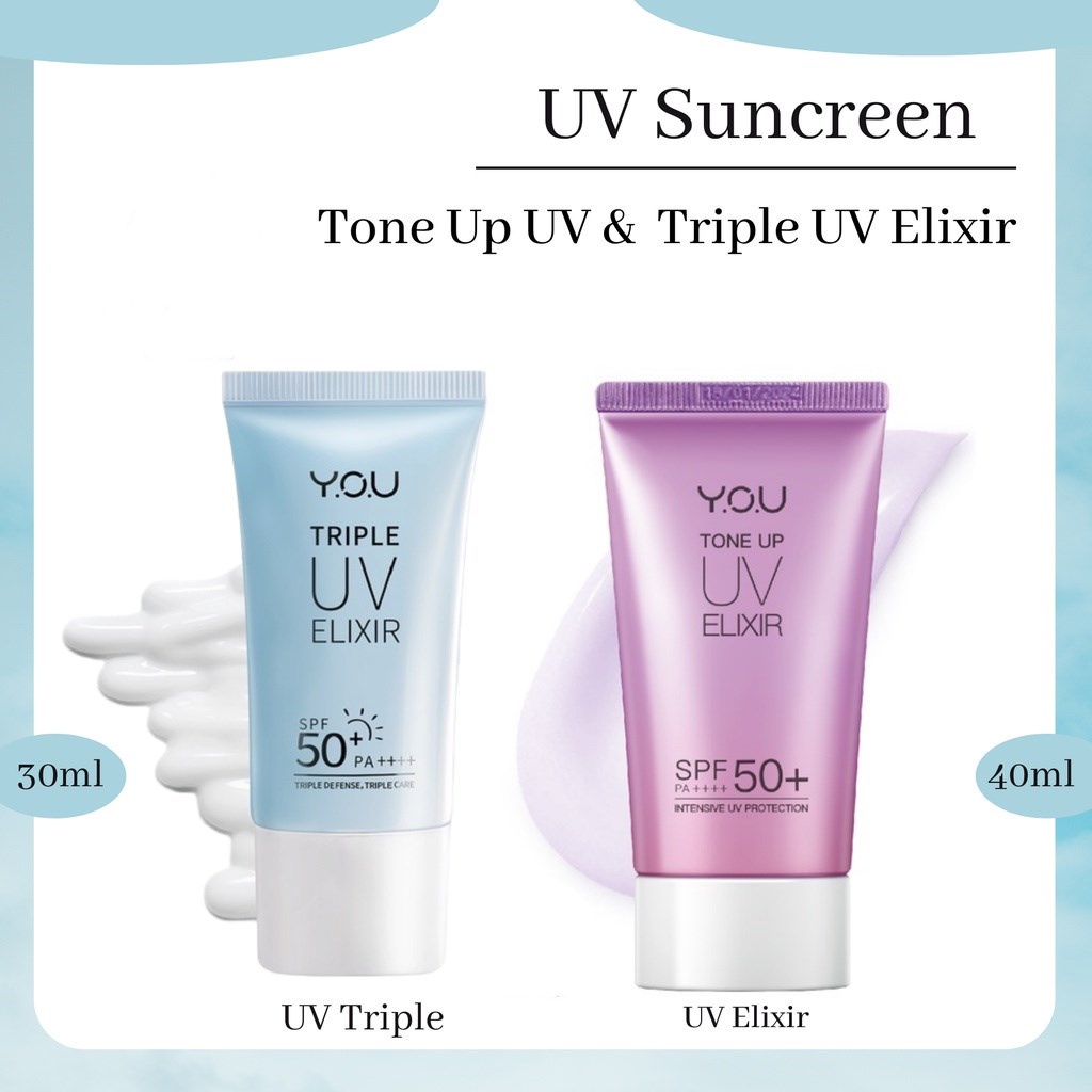 ✿ MADAME ✿ YOU TRIPLE UV ELIXIR TONE UP SUNSCREEN SPF 50+ PA++++ UV SUNBLOCK