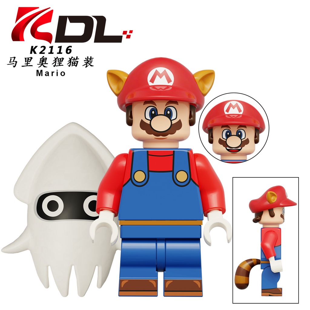 Plumber Baby Luigi Mario Rakitan Blok Bangunan Mainan Mini Kreatif Boneka Dekorasi Hadiah