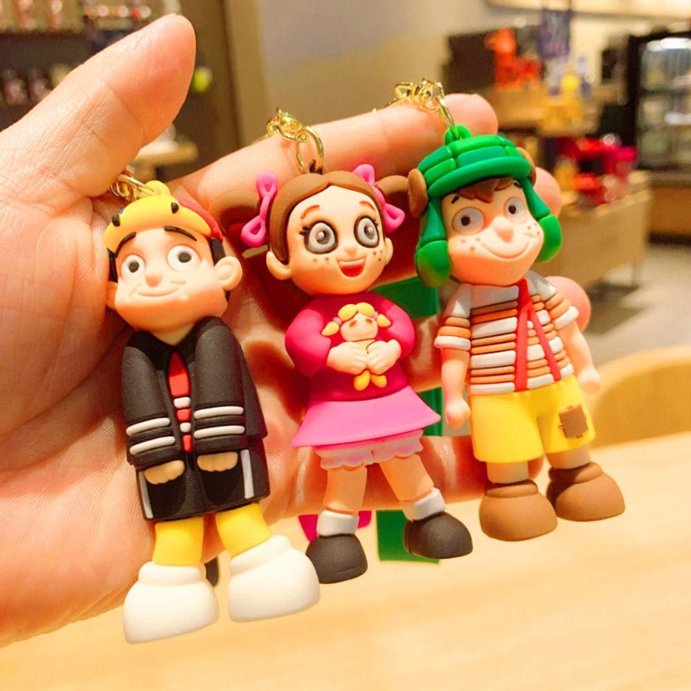 AUGUSTINA Malam Funkin Gantungan Kunci Kreatif Aksesori Gantung Kawaii Earphone Case El Chavo Del Ocho Untuk Anak Ransel Dekorasi