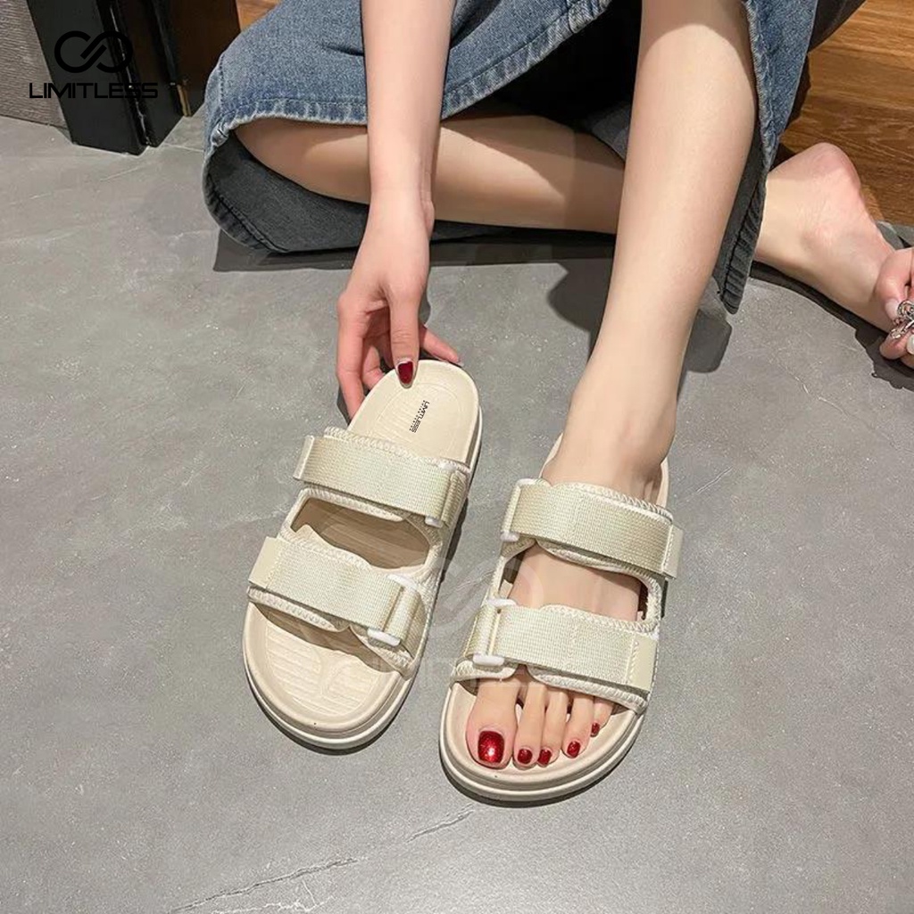 Sandal Wanita Selop MOSE Terbaru 2023 Trendy Sendal Slip On Cewek Korean Style Kekinian Fashion Premium Anti Slip