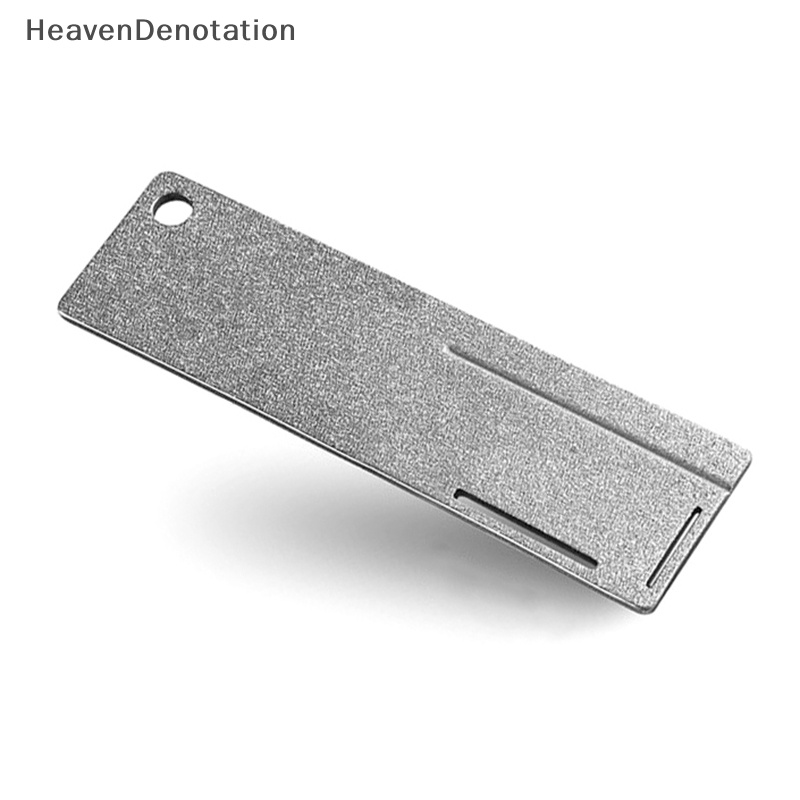 [HeavenDenotation] Alat Pengasah Kail Pancing Batu Berlian Portabel Kail Ikan Tajam Alat Batu Asahan Gantungan Kunci Untuk Aksesoris Memancing Outdoor HDV