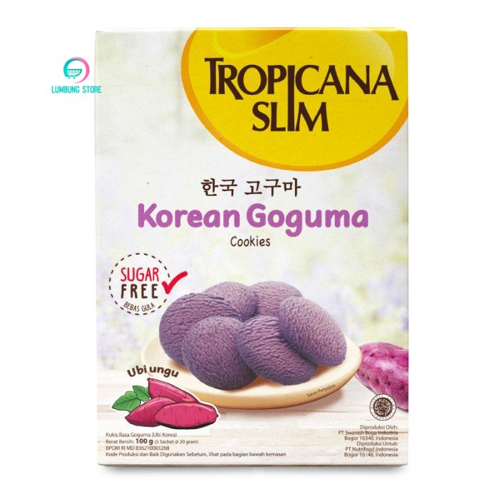 

Tropicana Slim Korean Goguma Cookies (5 Sch) Snack Bebas Gula