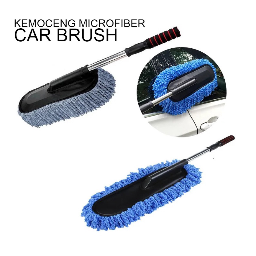 Microfiber Car Brush Kemoceng Pembersih Debu Cuci Mobil Telescopic