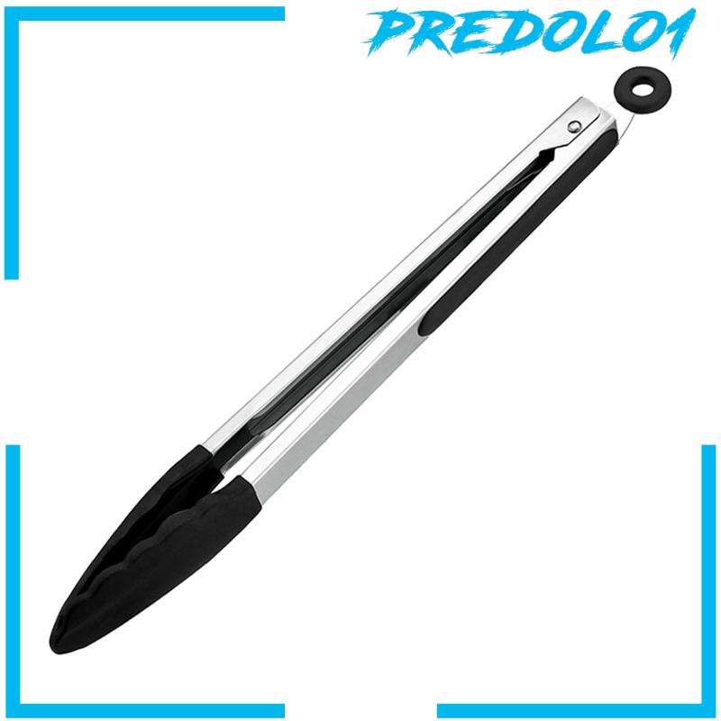 [Predolo1] Penjepit Makanan Anti Lengket Multifungsi Heavy Duty Stainless Steel Cooking Tongs