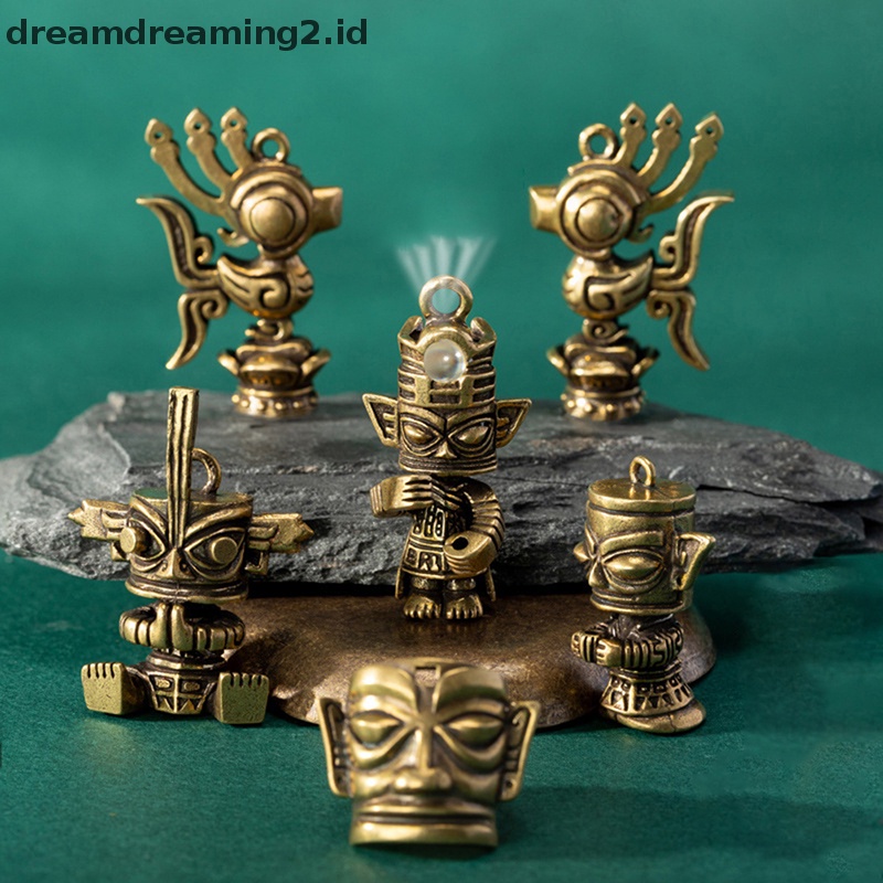 (drea) Ornamen Patung Kuningan Antik Patung Miniatur Dekorasi Desktop Kerajinan Tangan //