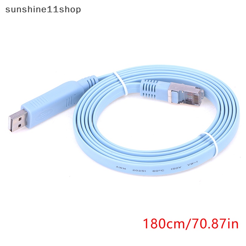 Sho 1.8M USB To RJ45 USB To RS232 Serial To RJ45 CAT5 Console Adapter Kabel Cord N