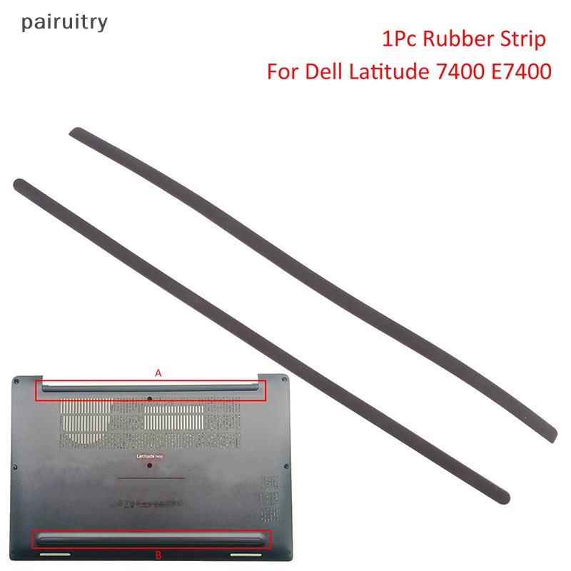 DELL Prt 1Pc Karet Strip Laptop Bottom Shell Cover Foot Pad Untuk Lintang Dell7400E7400 Non-Slip Bumper Kaki Strips PRT