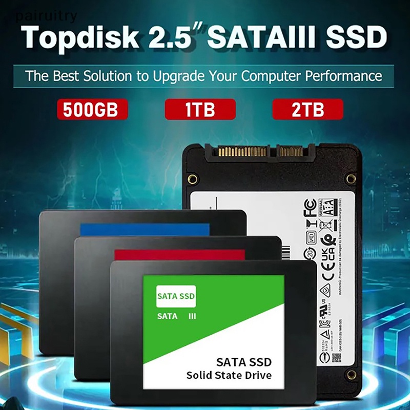 Prt 2TB Ssd SATAIII 2.5&quot;Ssd Hardisk Drive 1TB 500GB Transfer Kecepatan Tinggi Internal Solid State Drive Untuk PC/Laptop mac PRT