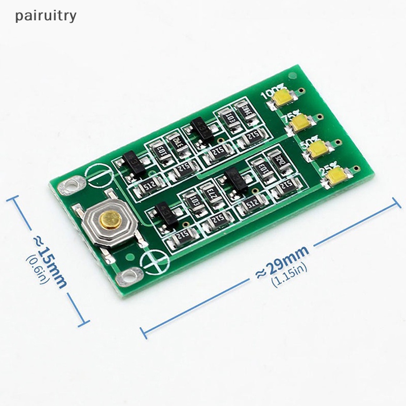 Prt 3S 11.1V 12V 12.6V Papan Display Tingkat Daya Lithium Modul Indikator Kapasitas Li-ion PRT