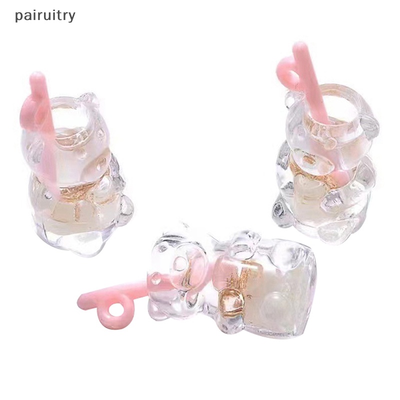 Prt 5PCS Luminous Transparan Beruang Resin Dekorasi DIY Miniatur Ornamen Hadiah PRT