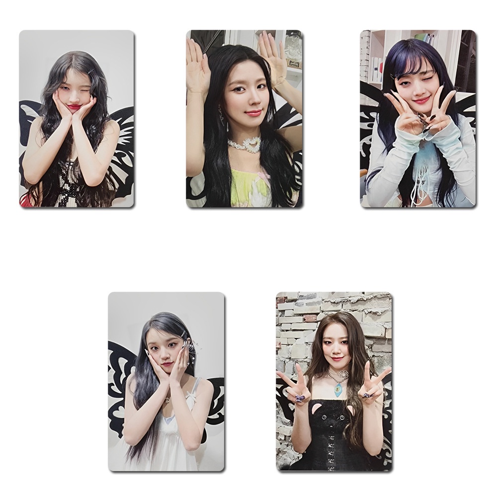 5pcs/set (G) I-DLE Album Photocards I FEEL Lomo Kartu GIDLE QUEENCARD Kpop Postcards Speciall Collection